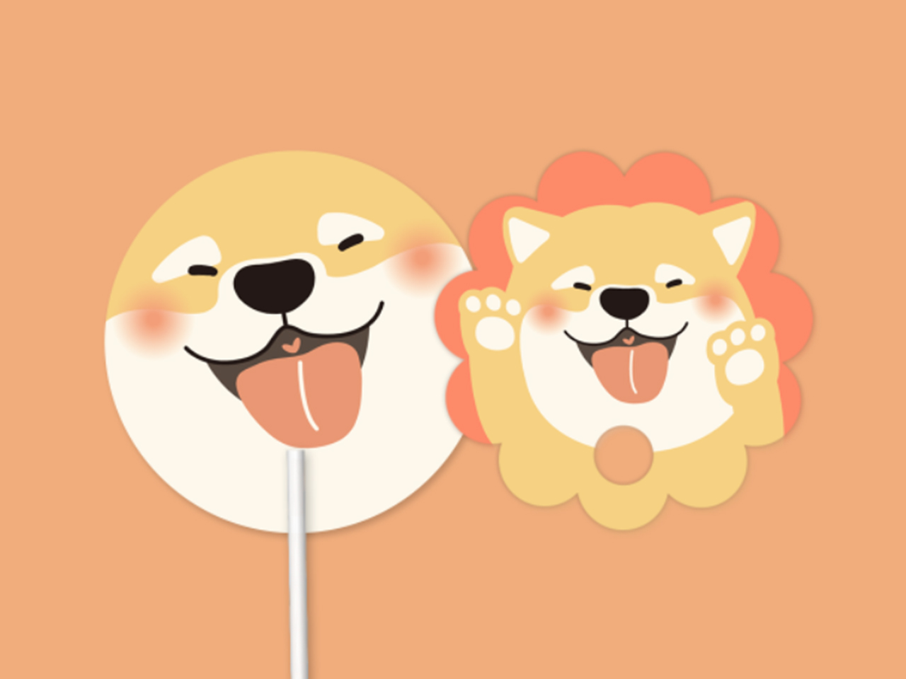 부채 디자인 템플릿